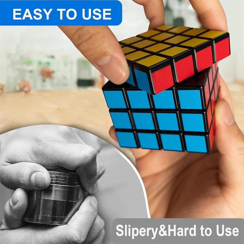 Magnet Magic Cube Four Layers Grinder Multifunctional 1.8Inch Magic Cube Grinder Cigarette Shredder Spice Crusher herbal grinder,herb grinder,tobacco grinder,spice grinder