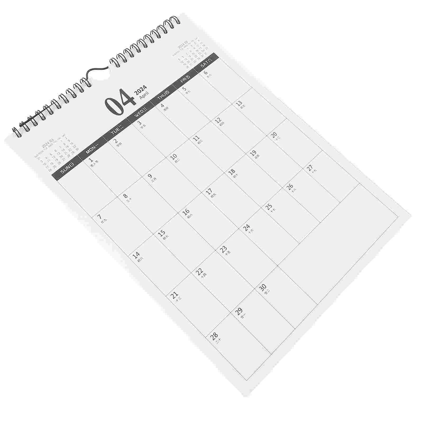 Wall Calendar Simple Style Calendar Office Planner This Spiral Bound Calendar Calendar Wall Decoration Fortune Cat Style