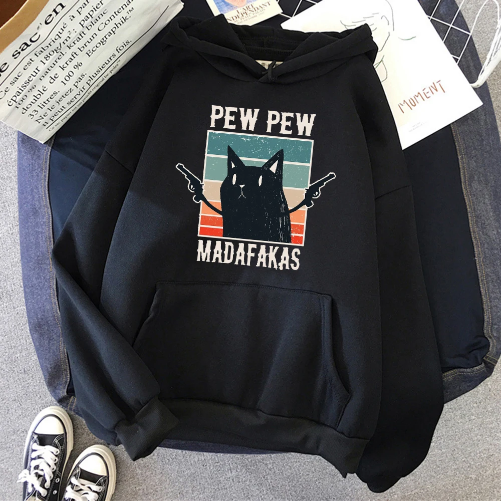 

Pew Madafakas 2d Print Men/Women Cotton Hoodie Casual Oversized Pullover Popular Streetwear Fashion Sweatshirt Unisex Clothing