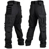 New Tactical Camo Cargo Pants Mens Multiple Pockets Waterproof Outdoor Training Overalls Field Combat Trousers Hunting Clothes 2