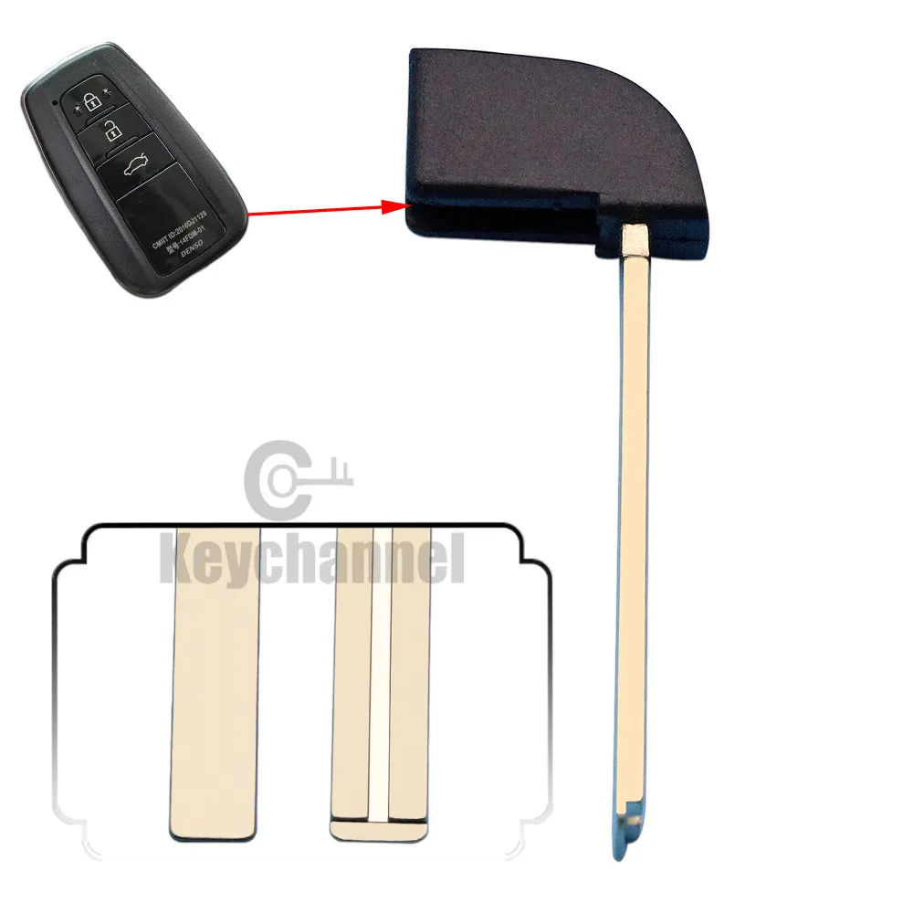 Keychannel 10 шт. вставка Автомобильный ключ лезвие TOY48 TOY40 HY22 Smart Remote аварийный пустой Keylessgo лезвие для Toyota Lexus приближение (art.: 3920bc326db7f) - 3920bc326db7f