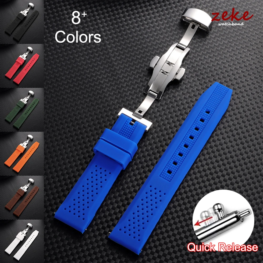 Cheap Elegance Silicone 18 mm Watches Strap LO.PK.S.S.10_K0022375 main image 1