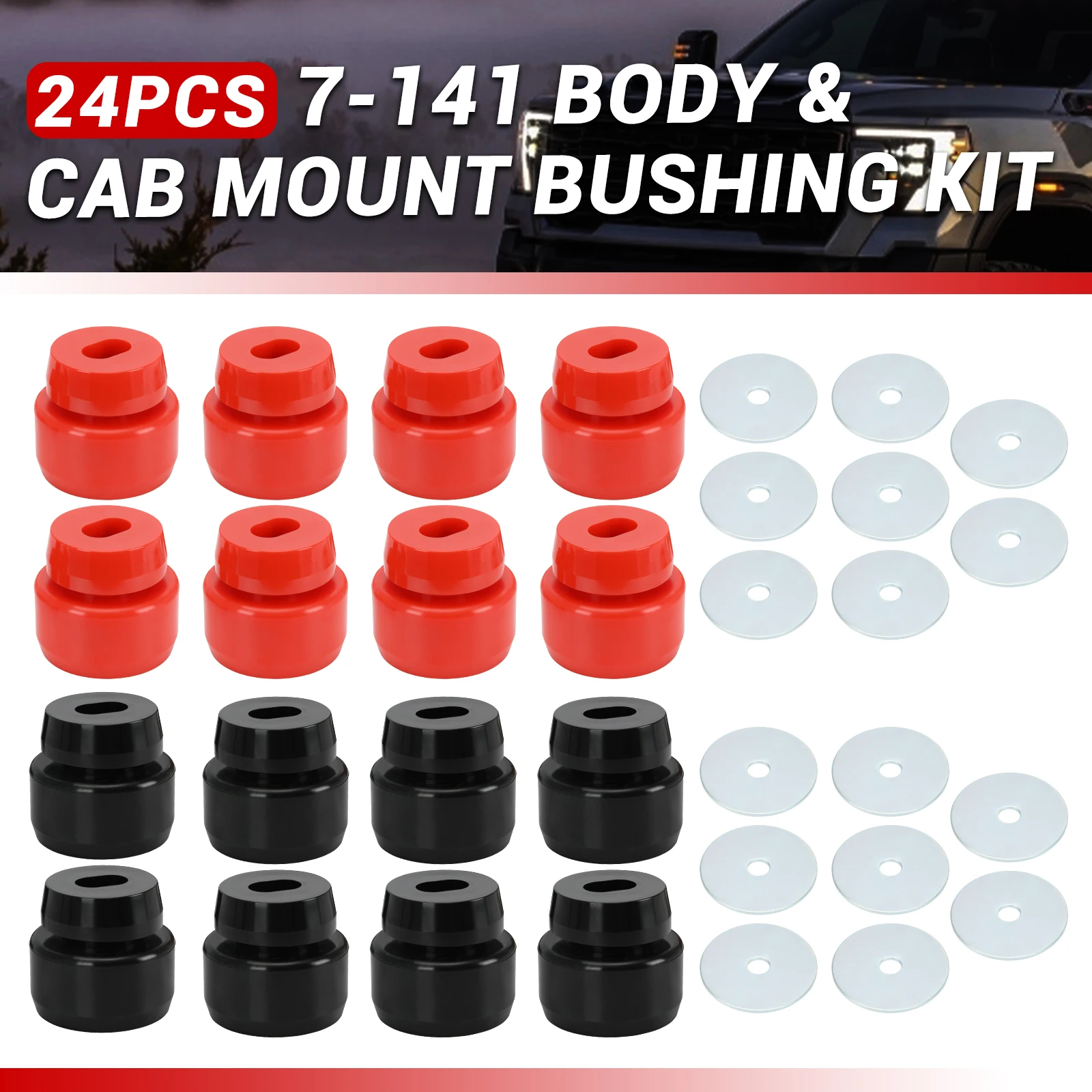 Kit Bagues De Montage Carrosserie Chevrolet Silverado & Sierra 1500/2500 2WD - Réf. 7-141