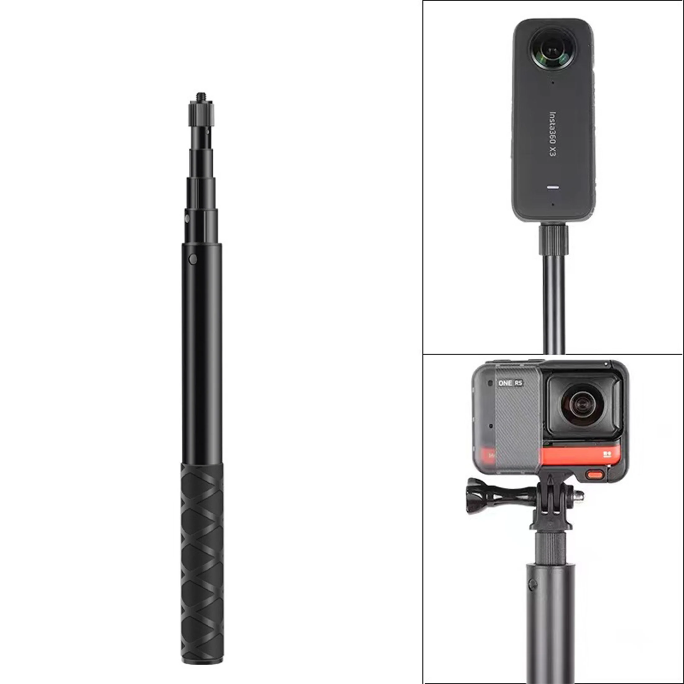 Invisible Selfie Stick For Insta360 Action Cameras Extendable_voghion.com