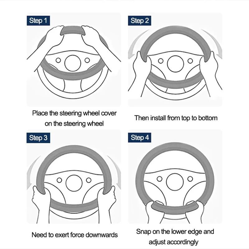 Premium D-Type Flat Bottom Steering Wheel Cover Wrap - Ultimate Protection Accessory