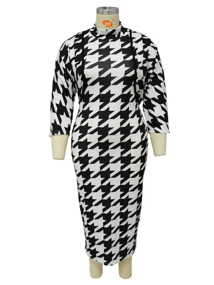 Wmstar Plus Size Dress Sets Two Piece Outfits Maxi Dresses and Out Wear Sexy Matching Suit Fall Clothes Wholesale Dropshipping