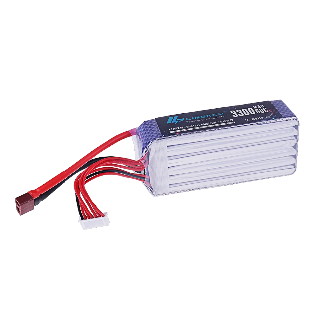 Batterie LiPo 3S 11.1V 2200mAh 25C XT60 pour RC Drone Hélicoptère