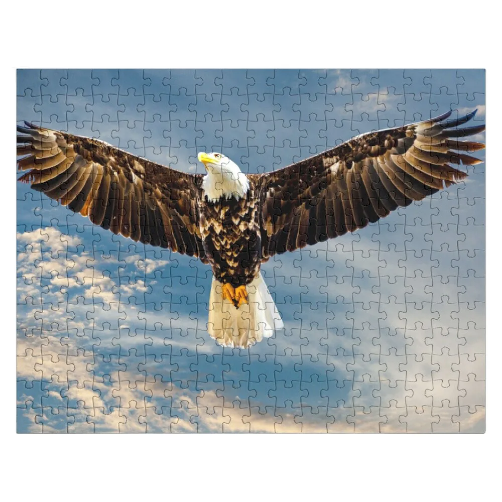 Soaring Bald Eagle Jigsaw Puzzle Wooden Animal Puzzle Custom Gifts Customized Photo Name Puzzle Wooden Toy dick winters and his easy company lounging at eagle s nest hitler s former residence in the bavarian alps 1945 jigsaw puzzle