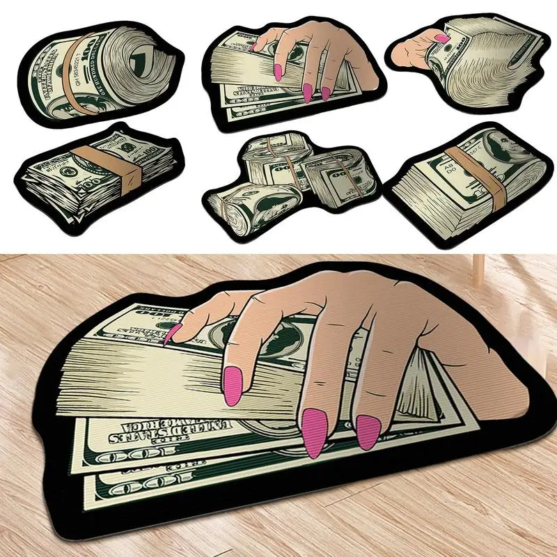 

Эстетические Коврики для спальни 100 долларов купюр напольный ковер для денег мягкий бархатный ковер для денег удобный ковер нескользящий