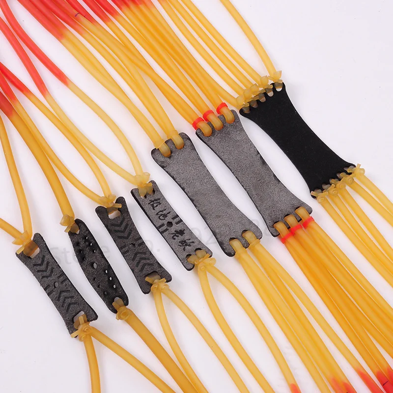 Slingshot rubber band Slingshots Elastic Card Ball Rubber Band Hunting Slingshot Accessories Outdoor Game Pull Belt Fast Rebound Great Power