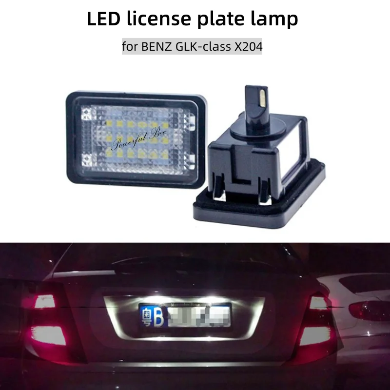 

2 x CANBUS white led automobile license plate lamp lights for BENZ GLK-Class X204 GLK200 250 300 350 450 550 600 cars