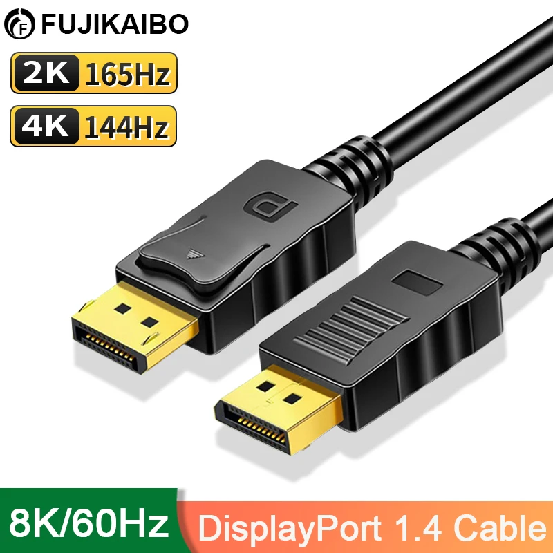 Cavo Displayport 8K Dp1.4 A Dp 240Hz Cavo 8K 4K 144Hz 165Hz Adattatore Audio Hd Per Video Pc Laptop Tv 8K 60Hz Cavo Porta Display