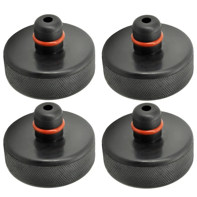 4Pcs Rubber Floor Lifting Jack Pad Axle Stand Adapter Pucks Tool