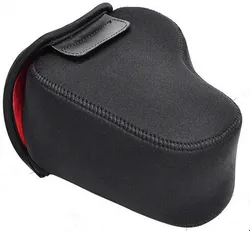Neoprene Camera Bag Sleeve - Protective Inner Case for DSLR and Mirrorless Cameras (Black)