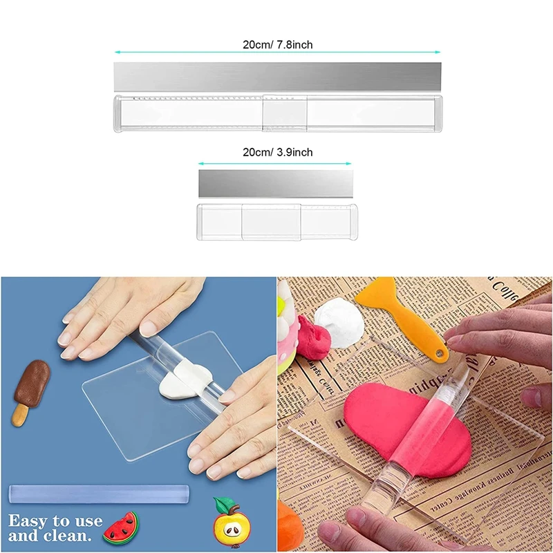 25 Pcs Acrylic Clay Roller With Acrylic Sheet Engraving Pen Plastic Scraper Clay DIY Tool For Shaping And Sculpting cnc wood router machine