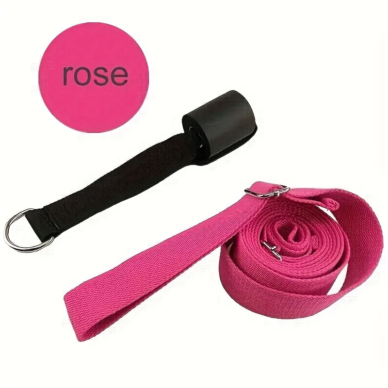 סט מתיחת יוגה בעל 2 חלקים - עם מחזיק דלת ורצועות נוחות לגמישות משופרת - ציוד כושר ביתי מובחר