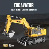 Simulated Alloy Remote Control Excavator Toy 15 Channel Construction Engineering Trucks Excavator with Spray Children's Toy Gift 2