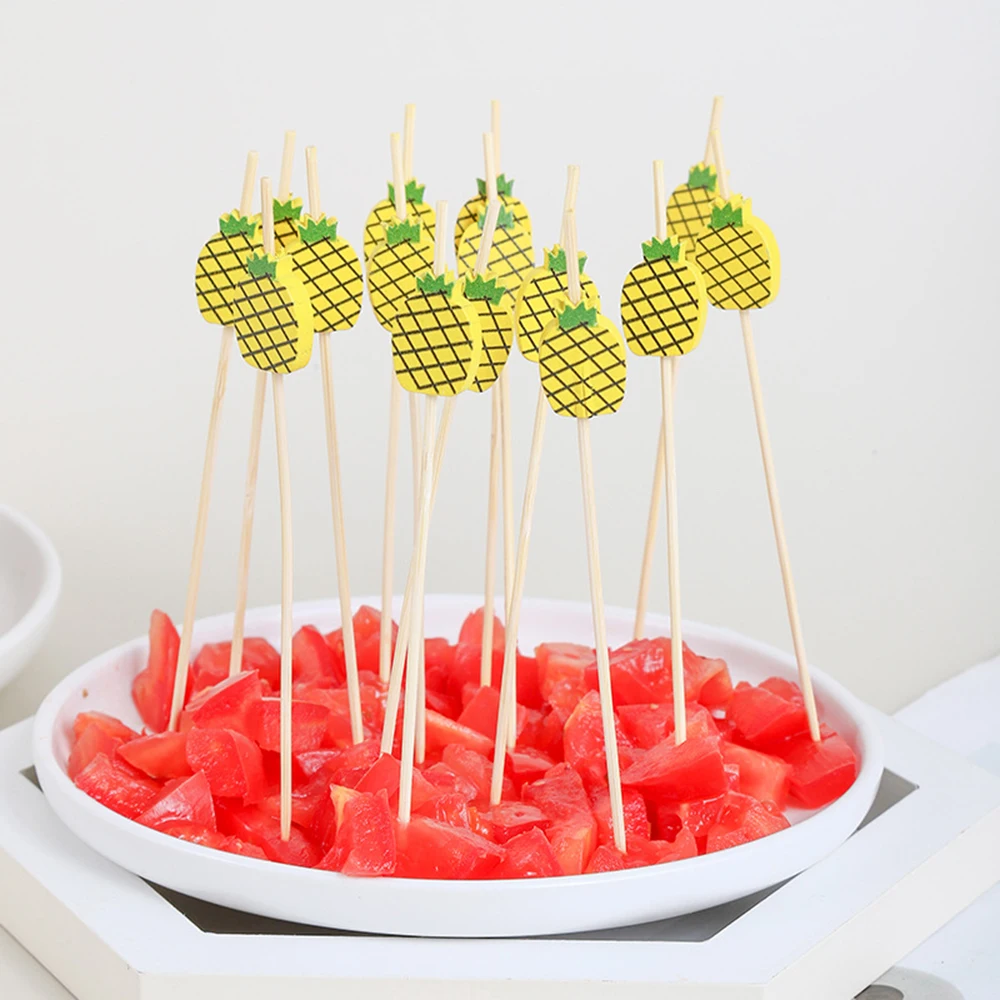 Elegant Pearl Bamboo Skewers - 50 Pack