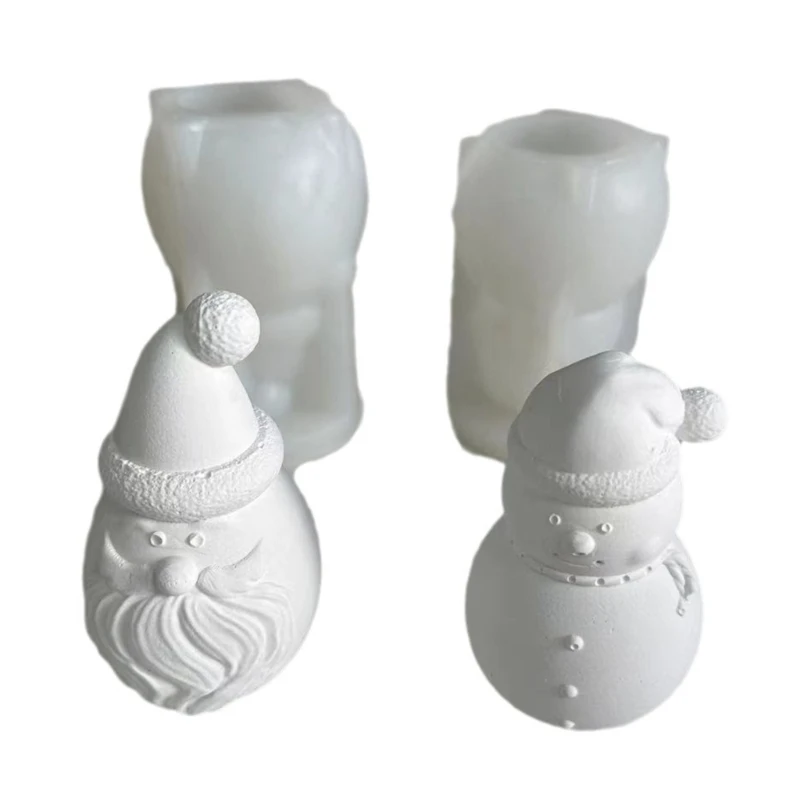 

Santa Clause/Snowman Mould Hand-Making Mold Hand-Making Accessory for Wax Crafts