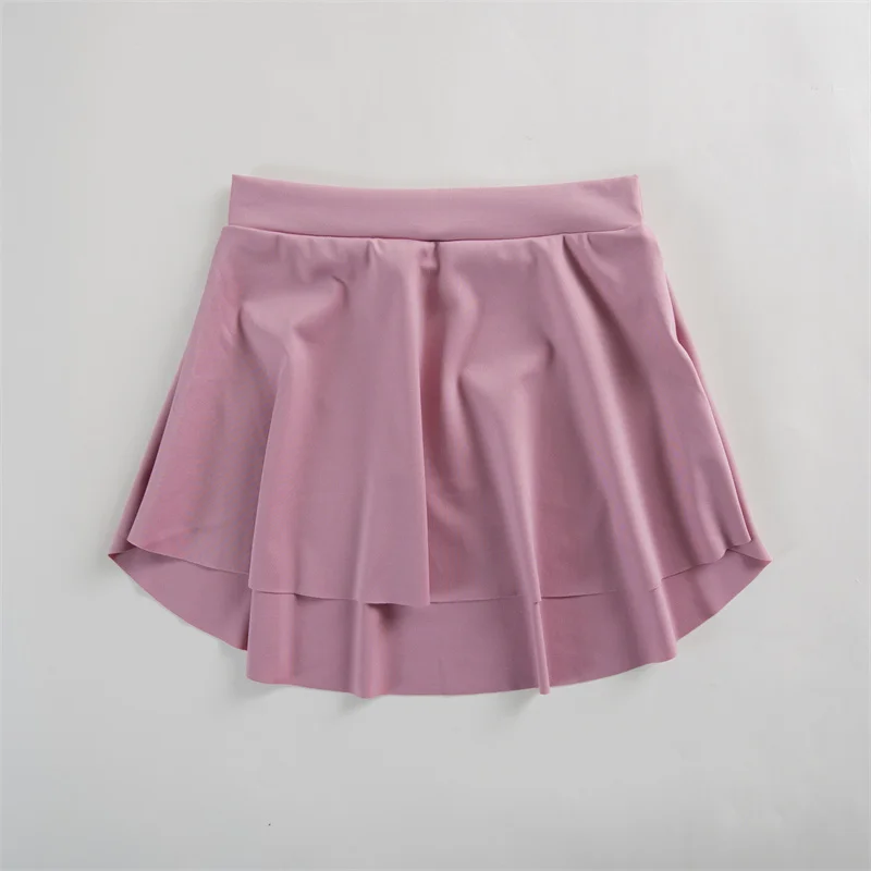 Hochwertige Kinder Mädchen Kinder Kind viele Farben Matt Nylon Spandex Training Tanzkleidung Ballettröcke – Detail 29