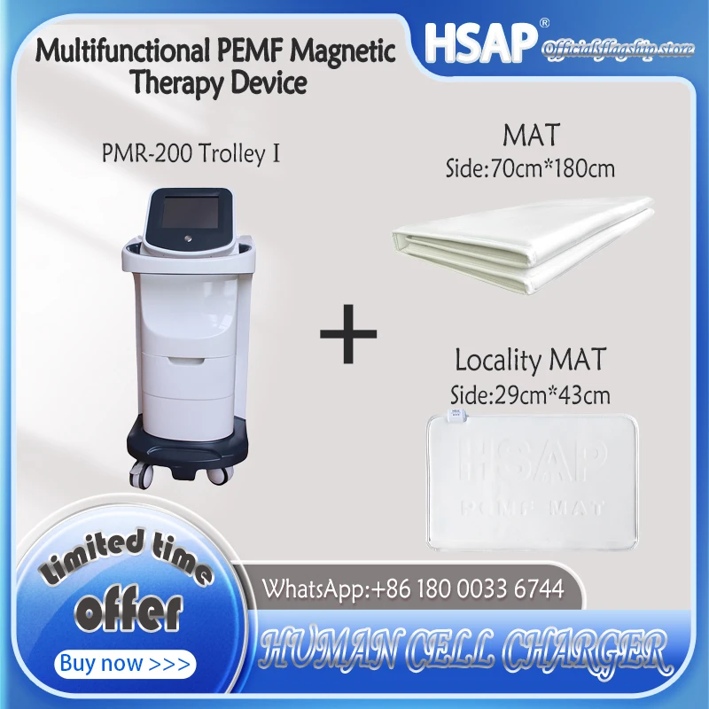 Multifunctional PEMF Magnetic Therapy Device Human Whole Body Pain Relief Machine Trolley commercial Sub-health conditioning