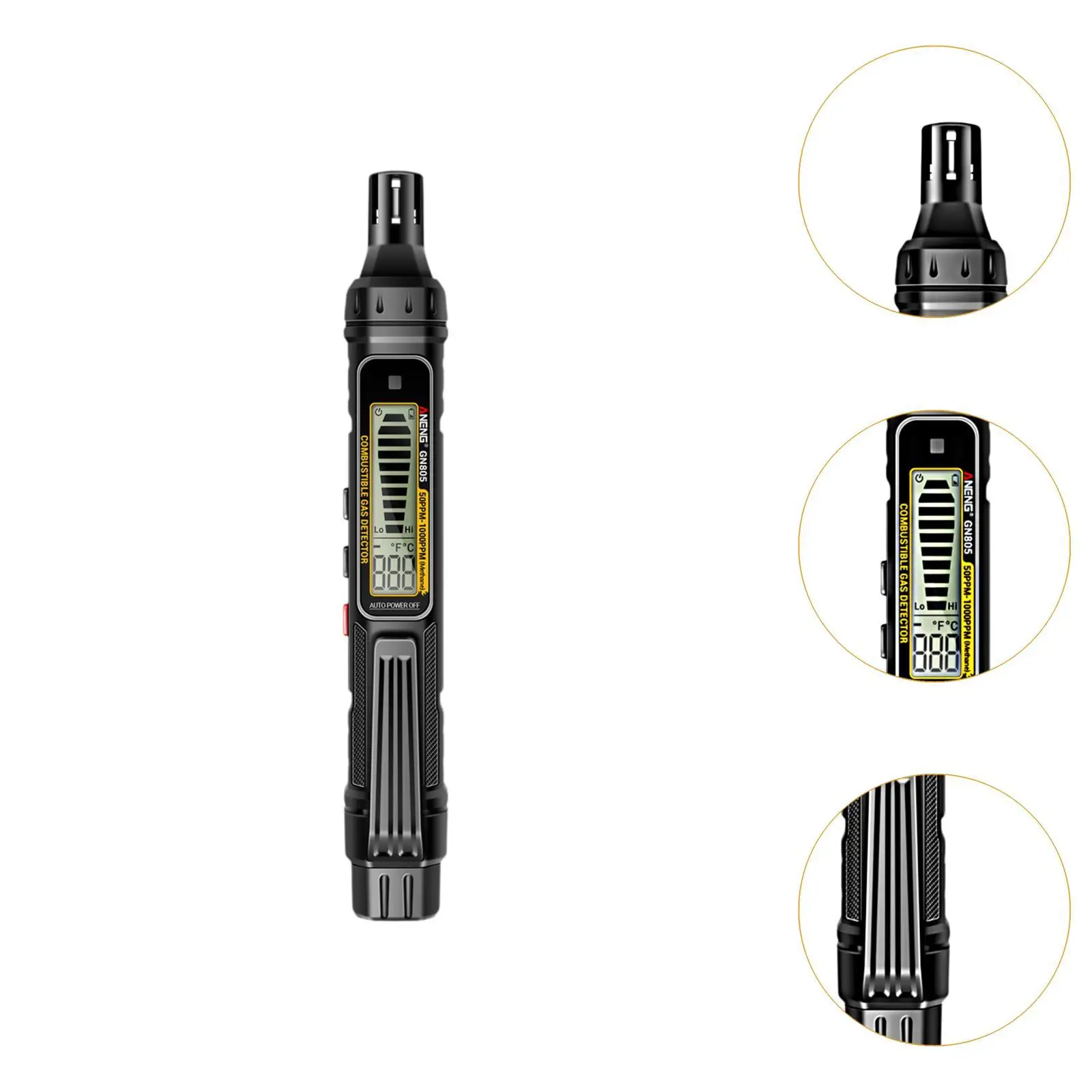 Gas Leak Detector Compact Digital Display Auto Off Gas Tester for RV Home