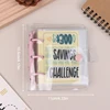 Mini Savings Challenge Binder 150-5000USD Savings Challenges Book Cash Budget Storage Notebook Envelope Savings Challenge 6