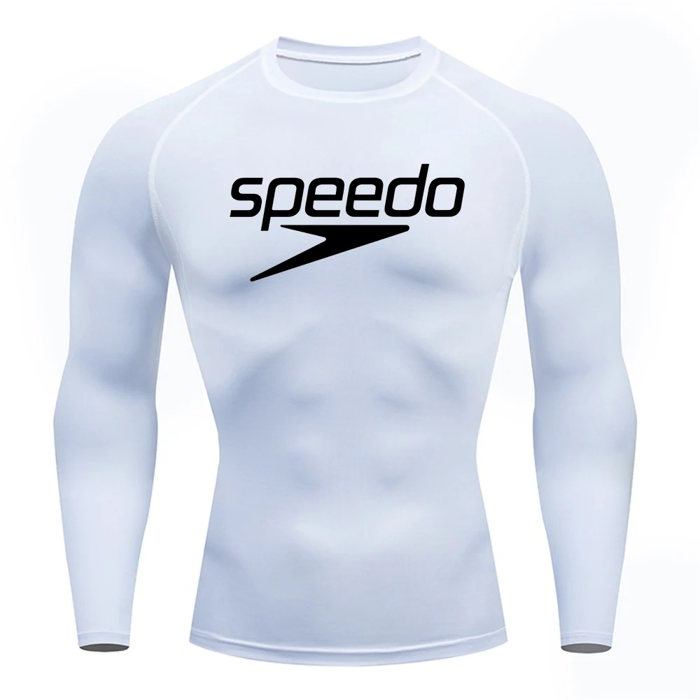 Rash Guard Men Surfing Diving Tee Swimwear Tight short Sleeve T Shirt UV Swimming Prevent Jellyfish