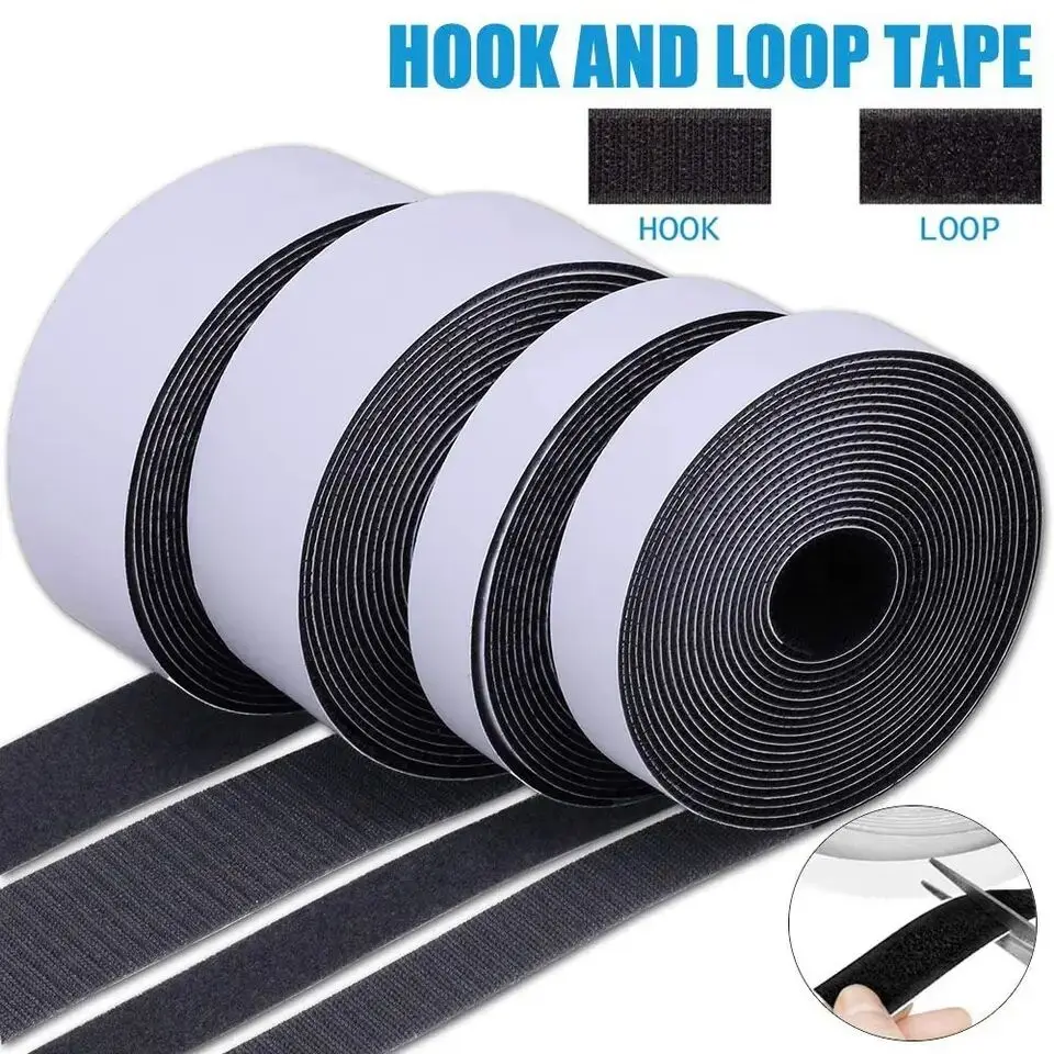 Extra Strong Self-Adhesive Hook & Loop Tape, 20mm Width, 5 Meters