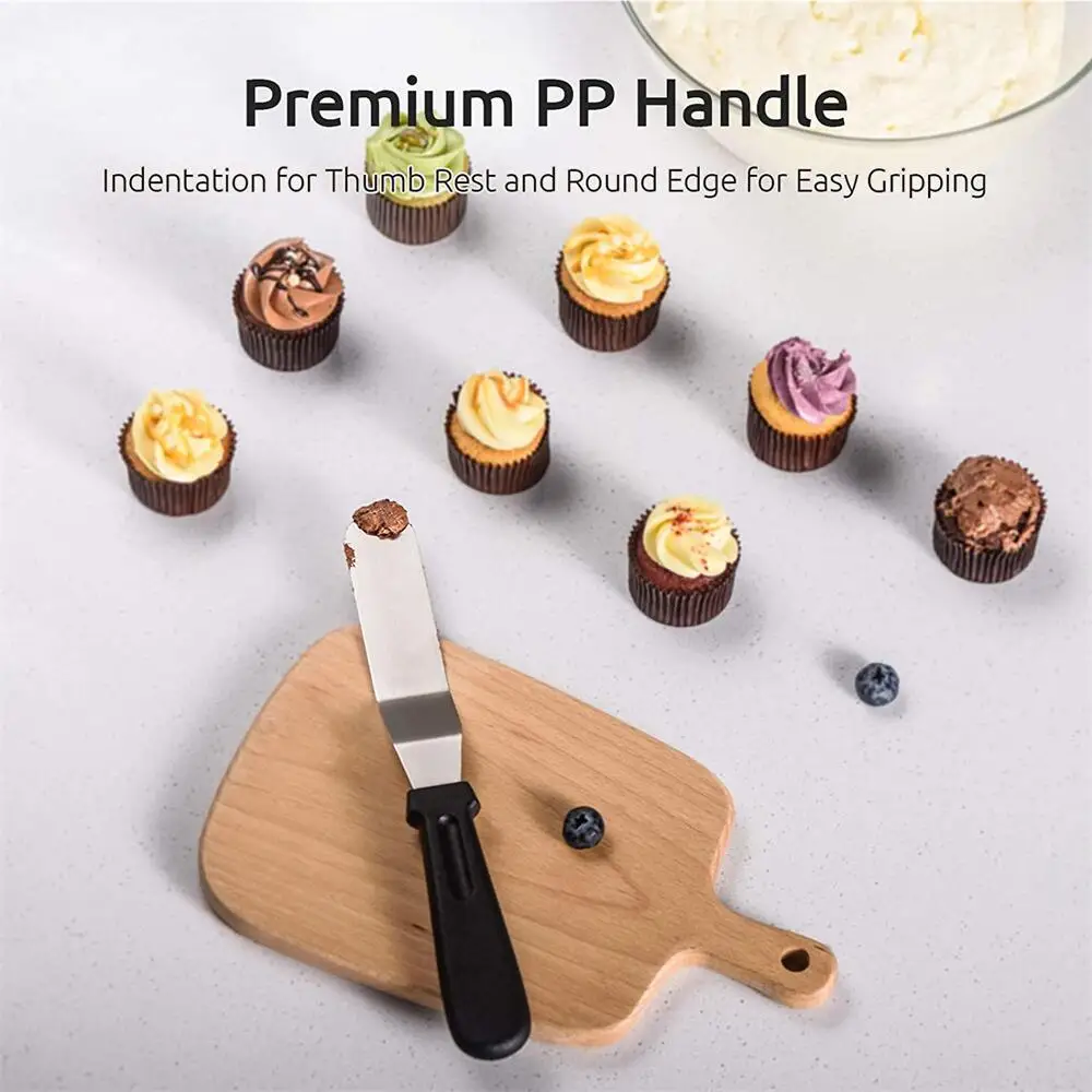 Leeseph Professional Cake Decorating Tools - 6, 8 & 10 Stainless Steel  Butter Cake Icing Spatula Variety Set - AliExpress