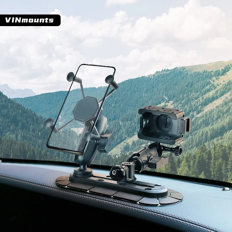 VINmountsCar mobile phone navigation track T-bolt base thread specification 3/16", T-type size 10.5x15.5x2mm(VIN-B-011)