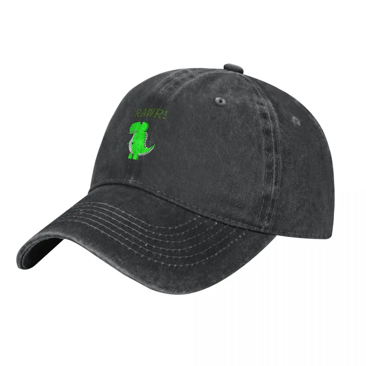 

Cute Angry T-Rex Dinosaur RAWR Cowboy Hat Luxury Man Hat sun hat Beach Trucker Hats For Men Women's