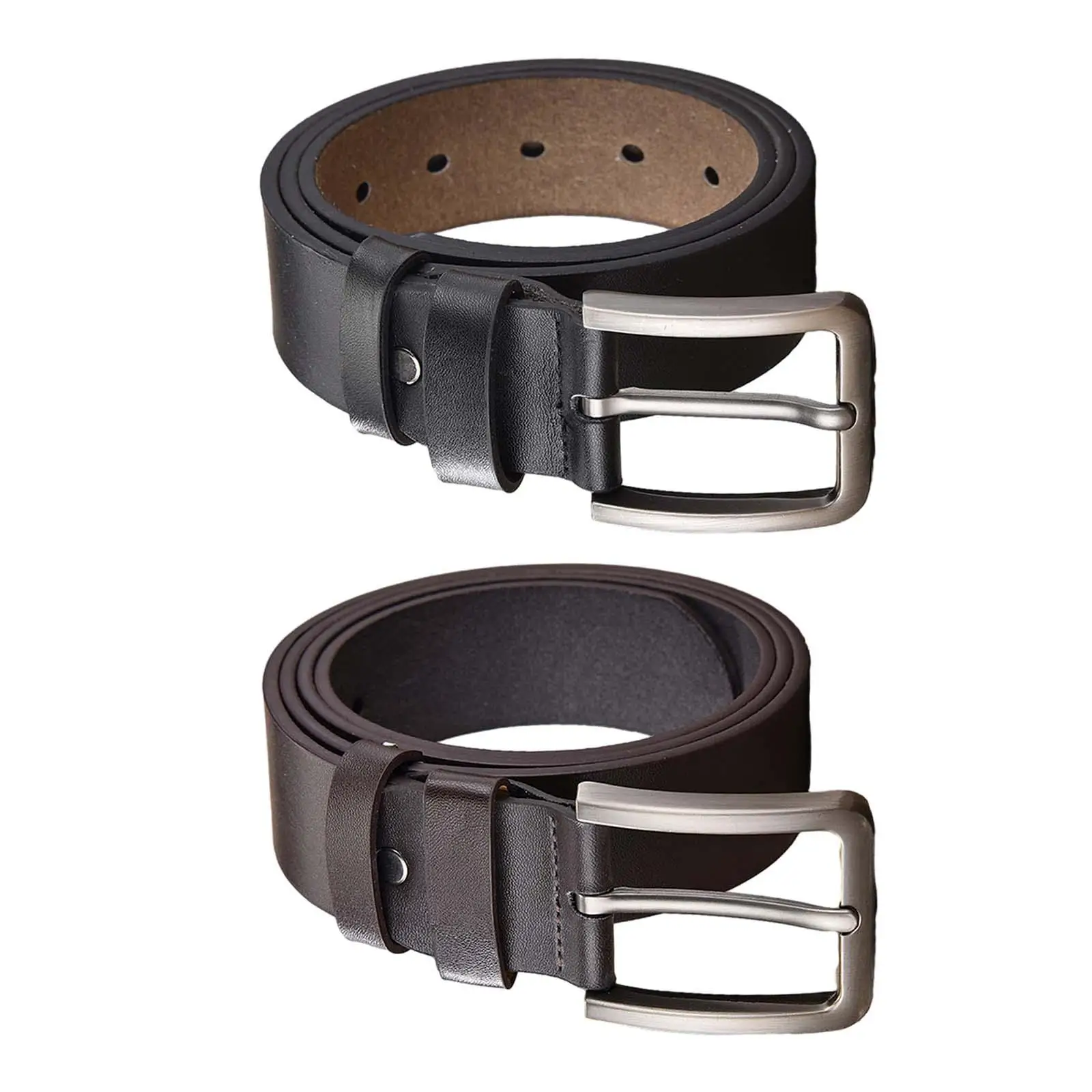 

Men Belt 47inch Long Metal Pin Buckle Waistband for Work Jeans Business