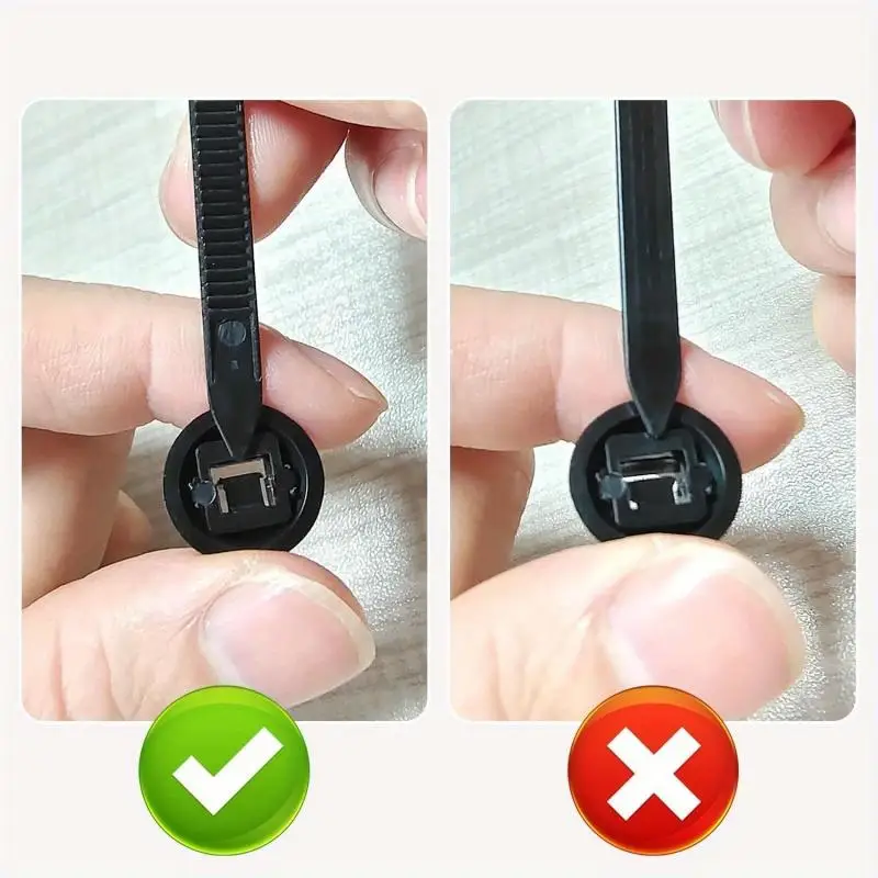 Car Universal Zip Tie Repair Buckle Plastic Fastener Automotive Fixed Back Cover Decorative Panel PP Cable Tie Buckle