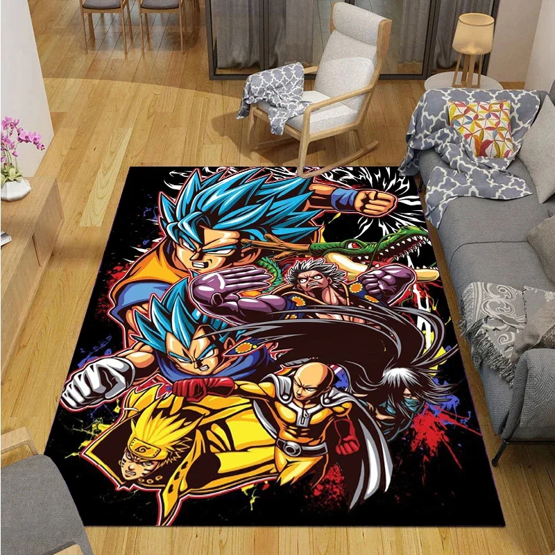 Floor Mat Dragon Ball Cartoon Anime Cute Carpet for Living Room Bedroom Rug Table Kitchen Door Kid Unslip Floor Mat Alfombra Birthday gift