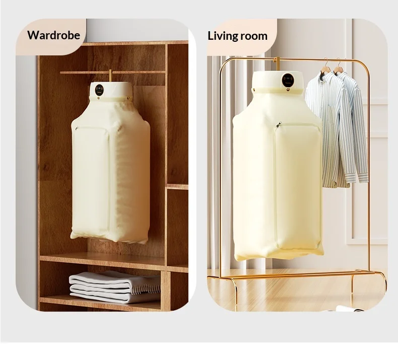 Electric Dryer Clothes Drying Rack Garment Dryer UV Sterilization with Dryer Bag Compact Travel Style Clothes Drying Rack Heater