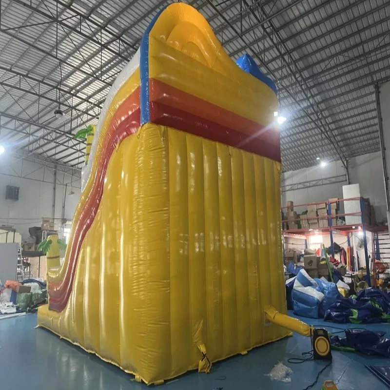 Commercial Large Inflatable PVC Castle Trampoline Slide for Garden School & Educational Use Functional for Backyard