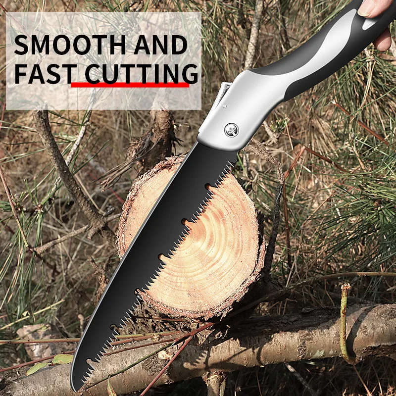 Household Small Handheld Folding Saw, Tree God Tool, Wood Logging Saw, Woodworking Saw, Manual Hand Saw 3