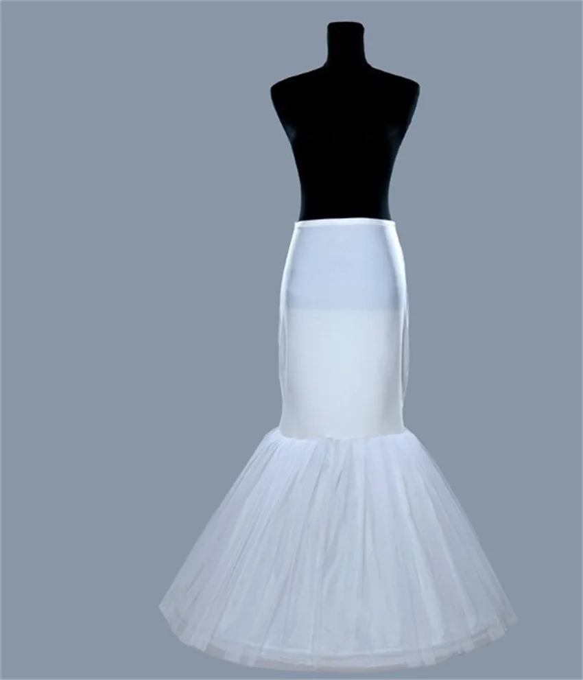 

Wholesale Price Mermaid One Hoop Petticoats White Wedding Accessories Add Volume Cheap Petticoat For Wedding Skirt