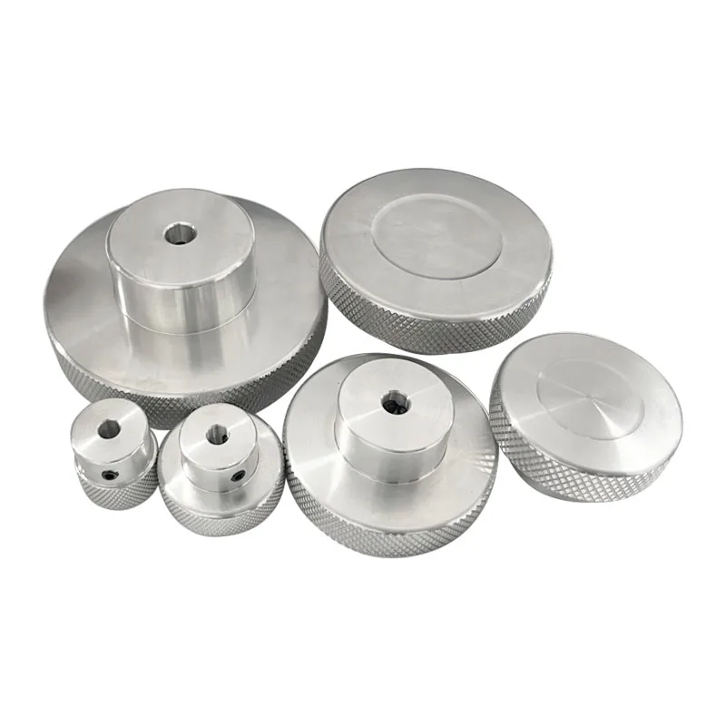 Aluminium Alloy Handwheel Knurling Stepper Motor Fine-Tuning Dia 20 30 40 50 60 80mm