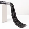 44.5CM PU Leather Horse Whip,Handmade Suede Flogger Bull Whip Cowhide Horse Riding Whip 5