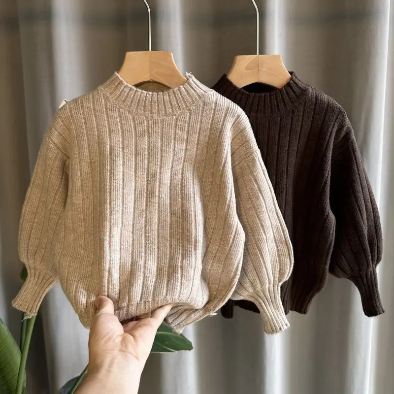 

Fashion Baby Sweater Clothes Soft Knitted Loose Sweater Spring Autumn Pullover Children's Tops Kids Winter Clothing 2023 New