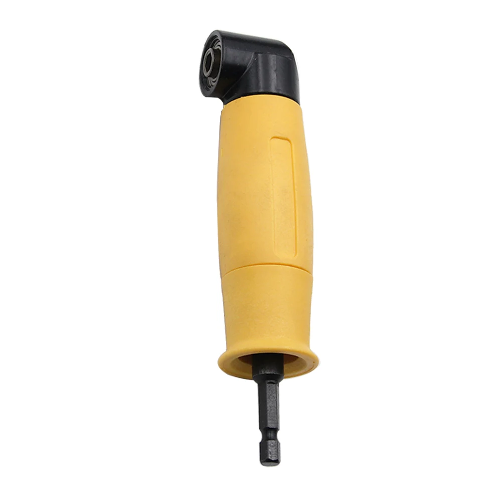 1PC Hexagonal Handle Yellow 90 Degree Extended Corner Tool Right Angle Screwdriver Connecting Rod Electric Tool Accessory