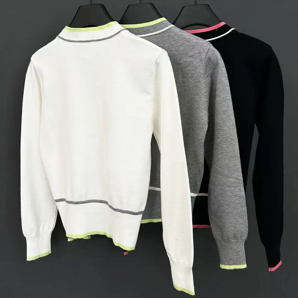 New rabbit velvet sweater for women's golf autumn and winter warm sweater, comfortable fit, warm and windproof,