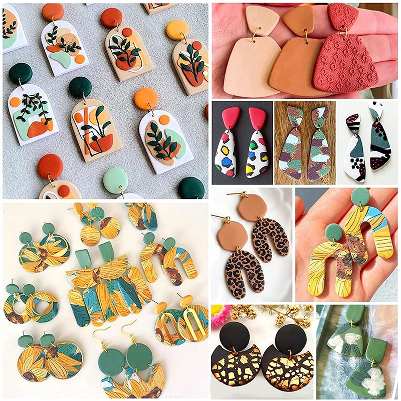 Polymer Clay Cutters Earring Making Supplies Crafts Jewelry Cutting Tools 18PCS/set polymer clay tools,clay sculpting tools,clay craft tool