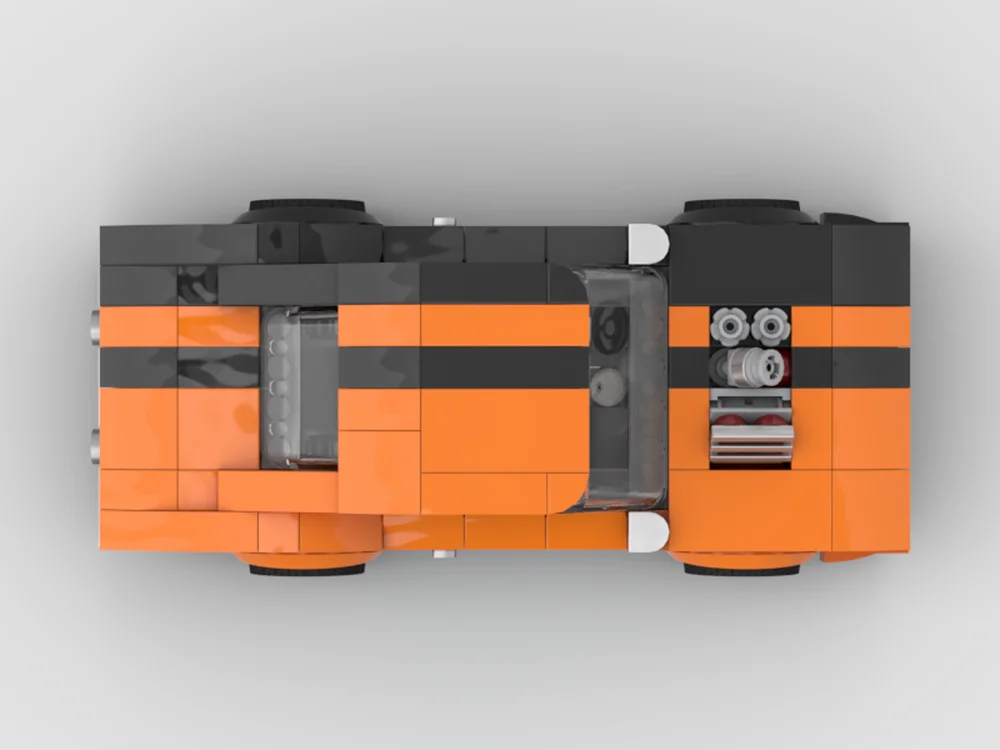 301 부품 MOC 빌딩 블록 모델 시티 스피드 1970 터보차저 창의적 조립 세트 소년 및 성인용 크리스마스 선물