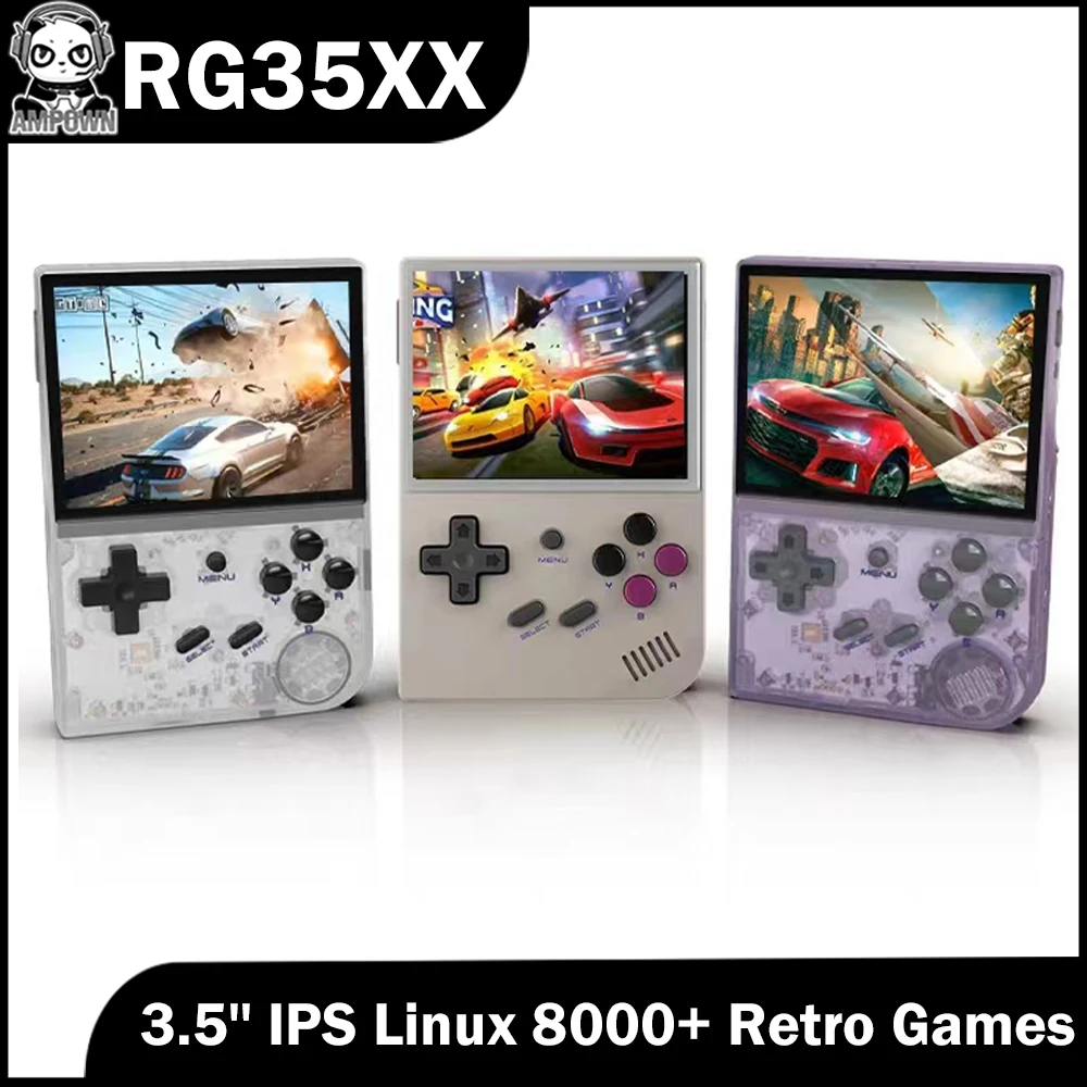 Anbernic RG35XX Portable Retro Handheld Game Players Linux System 3.5-inch IPS 2600mAH Battery Video Game Consoles 8000+ Games_voghion.com