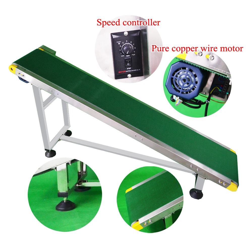 250mmWidth10001500mmLengthBeltConveyor220V110VStainlessSteel