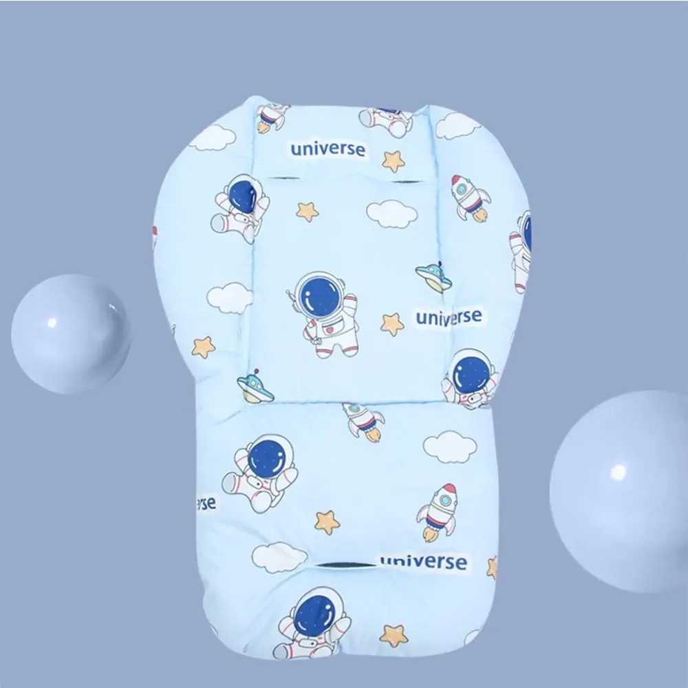 Cartoon Pattern Baby Stroller Cushion Stroller Accessories Seat Liner Trolley Mattress Pram Cushion Car Seat Pushchair Car Mat