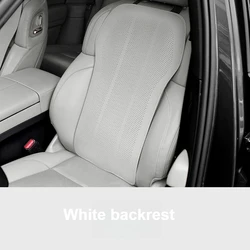 Universal Ventilated Car Seat Cushion - Four - Season Comfort & Back Support (White backrest)